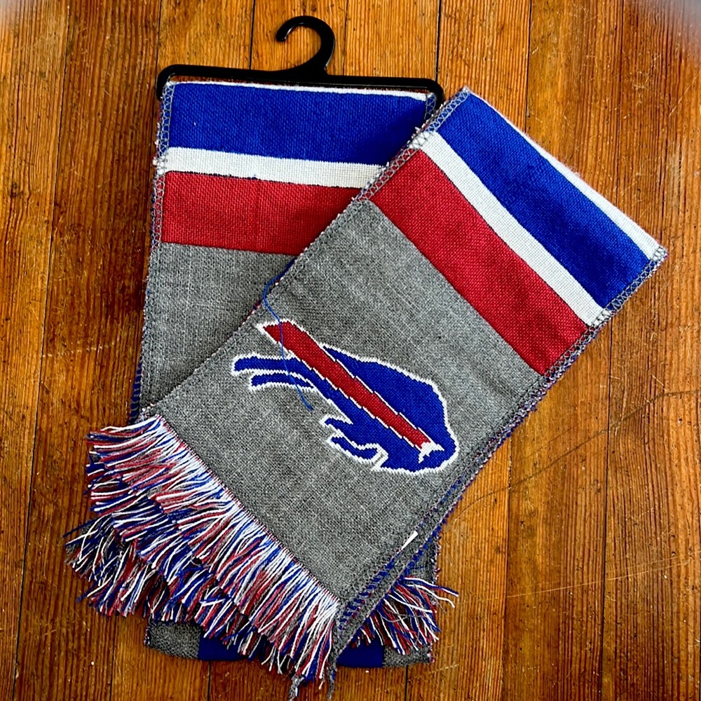 Grey Buffalo Bills scarfs. Set of 2.